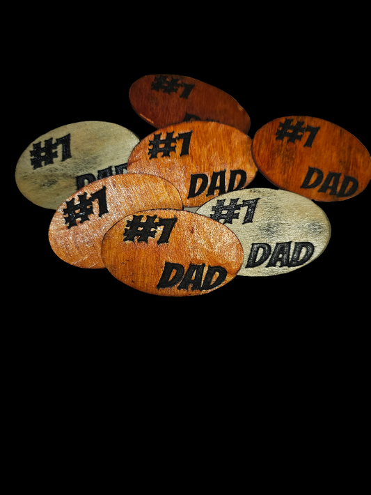 #1 Dad Pins